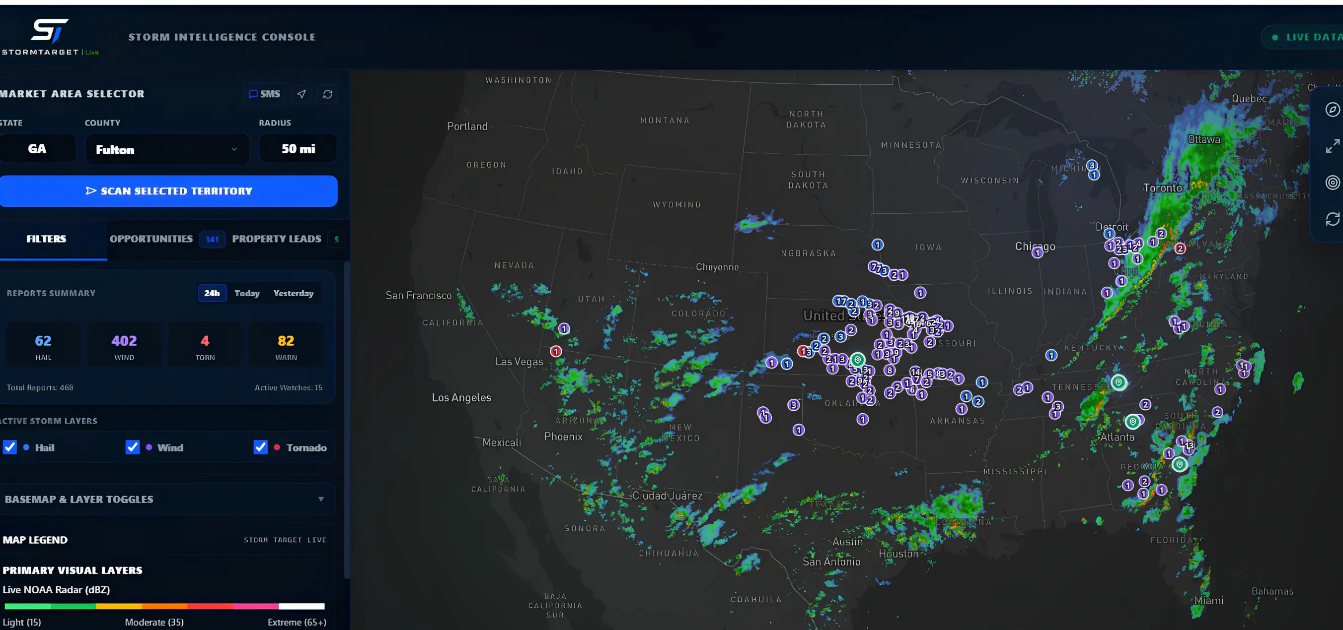 Live Storm Radar Map